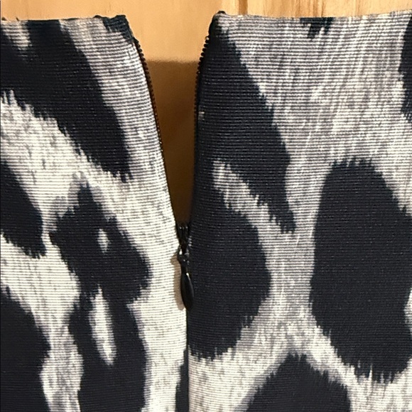 Ann Taylor Black and Cream Animal Print Mini Dress - Picture 5 of 6